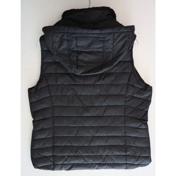 Calvin Klein Women's Sz XL Black Water Repellant Performance Puffer Vest - Picture 16 of 16